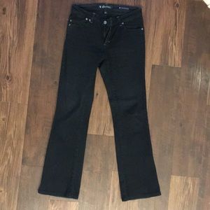 Mid rise black bootcut jeans